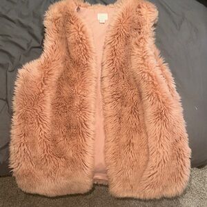 a new day Pink Faux Fur Vest